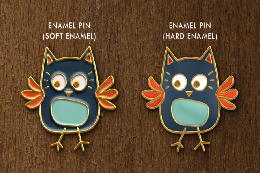 Soft and Hard Enamel Pins
